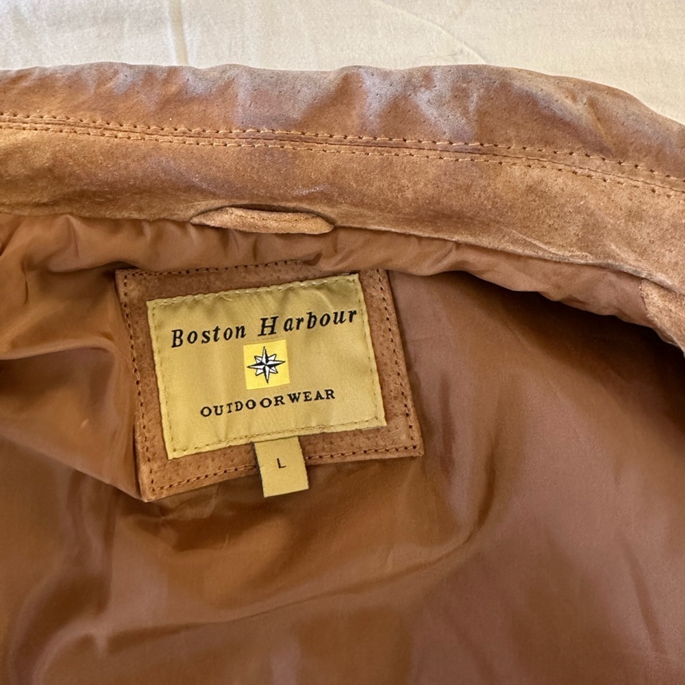 Boston Harbour Genuine Leather Jacket, Size L - Picture 15 of 16